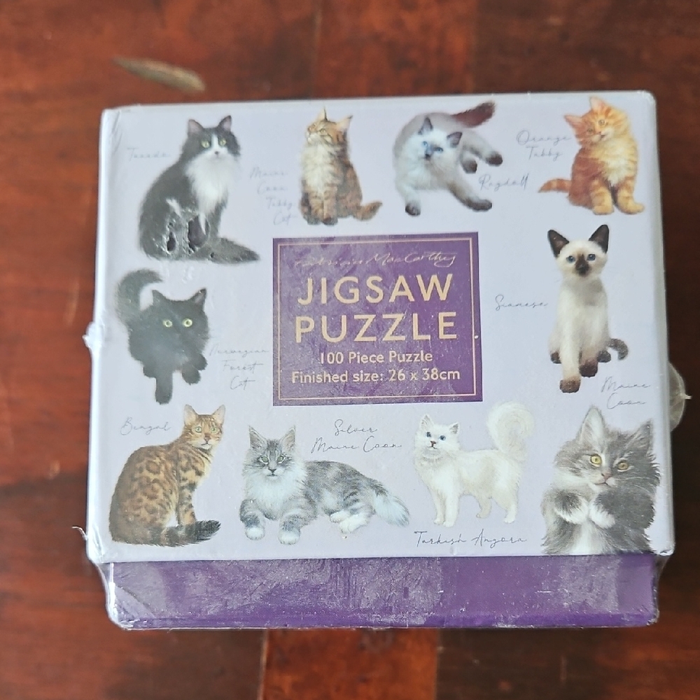 NWT Patricia MacCarthy Cat Puzzle 100 Pieces